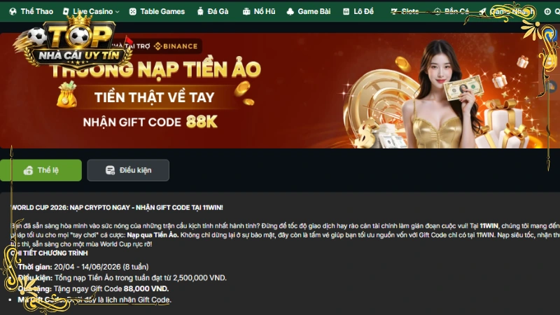 11win khuyến mãi