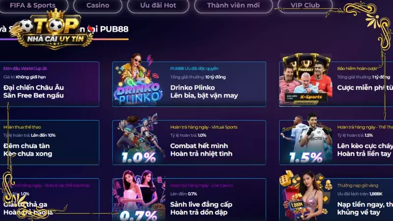 pub88 khuyến mãi