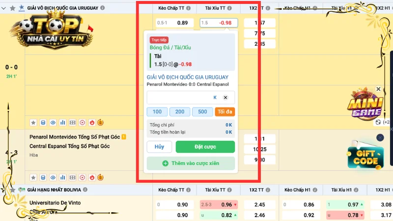 tài xỉu 1.25 là gì 1
